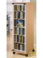 CD-Turm "Valenza" drehbar mit 2 Glast�ren f�r 300 CDs oder 130 DVDs